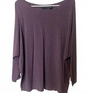 Tahari Women's Long Sleeve Top XL Purple